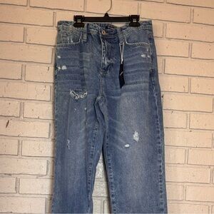 Flamingo Distressed Raw Hem Jeans – Size Medium nwt